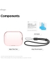Elago для AirPods Pro 3 чехол Clear Strap case Lovely Pink