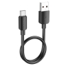HOCO кабель X96 Hyper PD27W charging data cable USB-A to Type-C (25 см) Black