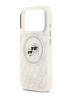 Karl Lagerfeld для iPhone 17 Pro чехол IML NFT Karl&Choup Head on logo Metal Cam Hard Grey (MagSafe)