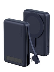 Energea аккумулятор MagPac PRO Plus, 10000W Magsafe QI2 15W USB-C 20W with cable and Stand Blue