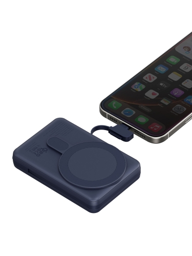 Energea аккумулятор MagPac PRO Plus, 10000W Magsafe QI2 15W USB-C 20W with cable and Stand Blue