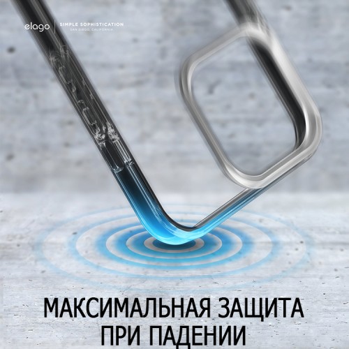 Чехол Elago HYBRID для iPhone 13 Pro, черная рамка