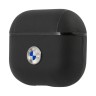 Чехол BMW Signature leather with Metal logo для AirPods 3 (2021), черный