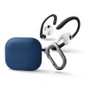 Чехол Uniq NEXO Liquid silicone +carabin +Sports ear hooks для AirPods 3 (2021), синий