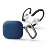 Чехол Uniq NEXO Liquid silicone +carabin +Sports ear hooks для AirPods 3 (2021), синий