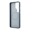 Lacoste для Galaxy S26 Ultra чехол PU Grained Metal Foil logo & Cam Hard Grey/Silver (MagSafe)