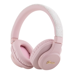 Guess наушники беспроводные накладные Bluetooth HP Dual 4G with Script Metal Logo Pink