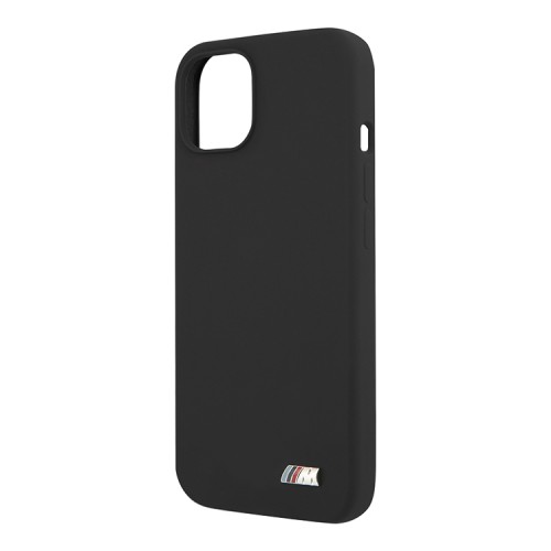 Чехол BMW M-Collection Liquid Silicone для iPhone 13, черный (Magsafe)