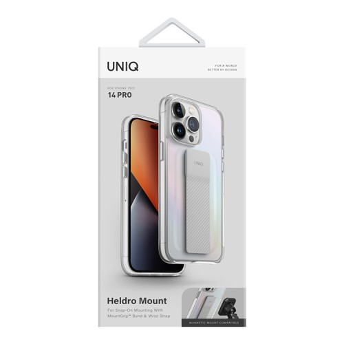 Чехол Uniq Heldro Mount +Band для iPhone 14 Pro, Iridescent