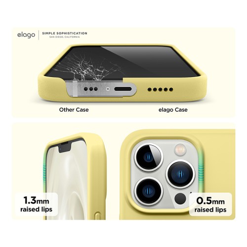 Чехол Elago Soft Silicone для iPhone 13 Pro, желтый