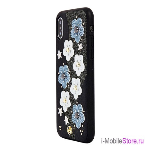 Чехол Luna Aristo Jasmine для iPhone XS Max, черный