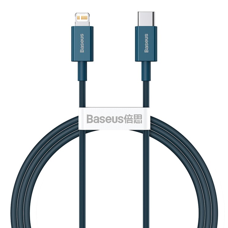 Кабель Baseus Superior Series Fast Charging Data Cable Type-C/Lightning PD 20W (1 метр), синий