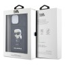 Чехол Lagerfeld Crossbody cardslot PU Saffiano Monogram NFT Karl Ikonik Hard для iPhone 13 Pro Max, черный