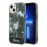 Чехол Guess Jungle Electroplated camera Hard для iPhone 14, зеленый