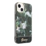 Чехол Guess Jungle Electroplated camera Hard для iPhone 14, зеленый