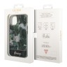 Чехол Guess Jungle Electroplated camera Hard для iPhone 14, зеленый