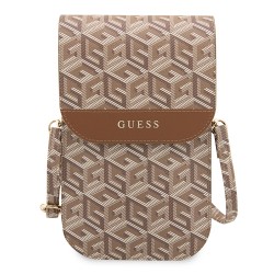 Сумка Guess Wallet Bag G CUBE для смартфонов, коричневая