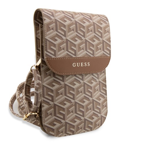 Сумка Guess Wallet Bag G CUBE для смартфонов, коричневая