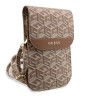 Сумка Guess Wallet Bag G CUBE для смартфонов, коричневая