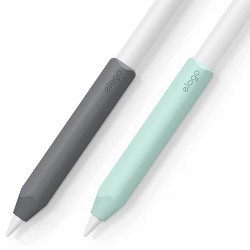 Чехол Elago Grip silicone holder для стилуса Apple Pencil 2, Dark Grey/Mint (2 шт)