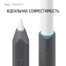 Чехол Elago Grip silicone holder для стилуса Apple Pencil 2, Dark Grey/Mint (2 шт)