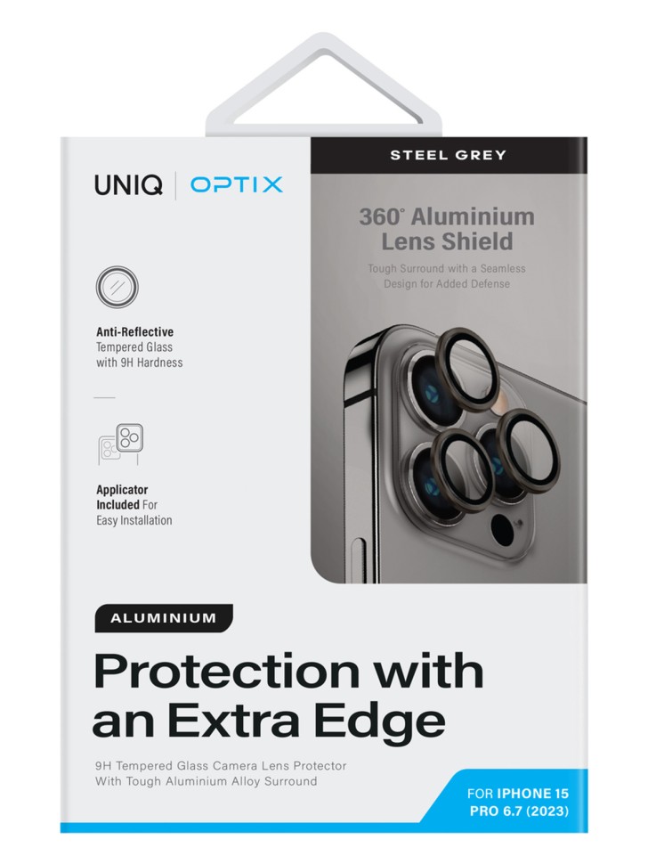 Optix Lens Protector for iPhone 15 Pro / Grey