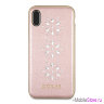 Чехол Guess Studs & Sparkles Hard Snowflakes для iPhone X/XS, розовый