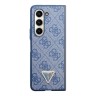 Guess для Galaxy Z Fold 5 чехол PU 4G Triangle Diamond metal logo Hard Blue