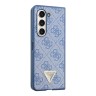 Guess для Galaxy Z Fold 5 чехол PU 4G Triangle Diamond metal logo Hard Blue