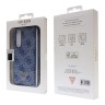 Guess для Galaxy Z Fold 5 чехол PU 4G Triangle Diamond metal logo Hard Blue