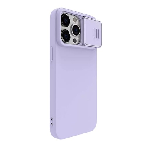 Nillkin для iPhone 15 Pro чехол CamShield Silky Silicone Misty Purple