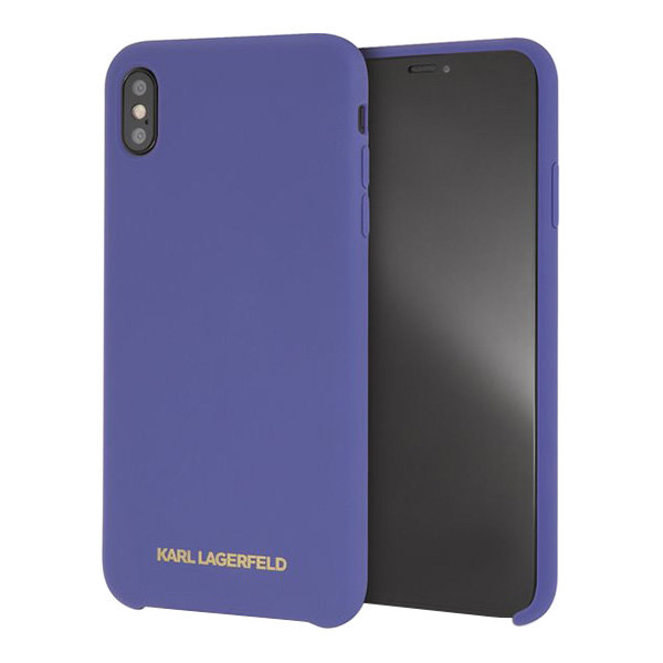 Lagerfeld Silicone для X/XS, фиолетовый KLHCPXSLVOG