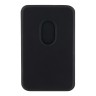 BMW магнитный бумажник-подставка Wallet MagSafe Cardslot Stand Signature Leather with metal logo Black