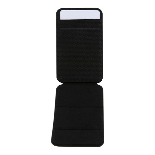 BMW магнитный бумажник-подставка Wallet MagSafe Cardslot Stand Signature Leather with metal logo Black