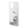 Hello Kitty для iPhone 15 чехол Liquid Glitter Kitty Head Hard Translucent