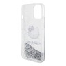 Hello Kitty для iPhone 15 чехол Liquid Glitter Kitty Head Hard Translucent