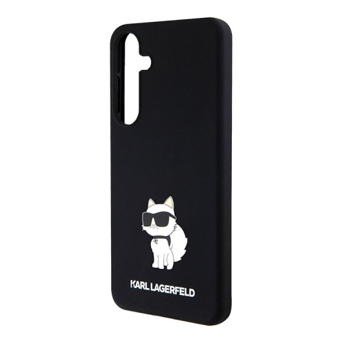 Karl Lagerfeld для Galaxy S24+ чехол Liquid silicone NFT Choupette Hard Black