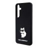 Karl Lagerfeld для Galaxy S24+ чехол Liquid silicone NFT Choupette Hard Black