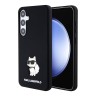 Karl Lagerfeld для Galaxy S24+ чехол Liquid silicone NFT Choupette Hard Black