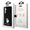 Karl Lagerfeld для Galaxy S24+ чехол Liquid silicone NFT Choupette Hard Black