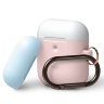 Чехол Elago Hang DUO для AirPods 2 (wireless), розовый с крышками White и Pastel Blue