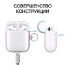Чехол Elago Hang DUO для AirPods 2 (wireless), розовый с крышками White и Pastel Blue