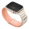 Uniq для Apple Watch 42-41-40 mm ремешок Revix EVO reversible Magnetic Caspian Crepe Pink/Ivory