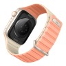 Uniq для Apple Watch 42-41-40 mm ремешок Revix EVO reversible Magnetic Caspian Crepe Pink/Ivory