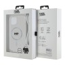 Karl Lagerfeld для iPhone 15 чехол Crossbody PC/TPU NFT Karl Head прозрачный (MagSafe) + Cord