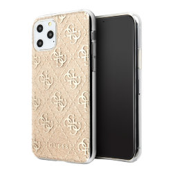 Чехол Guess 4G collection Hard Glitter для iPhone 11 Pro, золотой