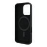 Karl Lagerfeld для iPhone 16 Pro чехол Liquid Silicone NFT Karl Head Hard Black (MagSafe)