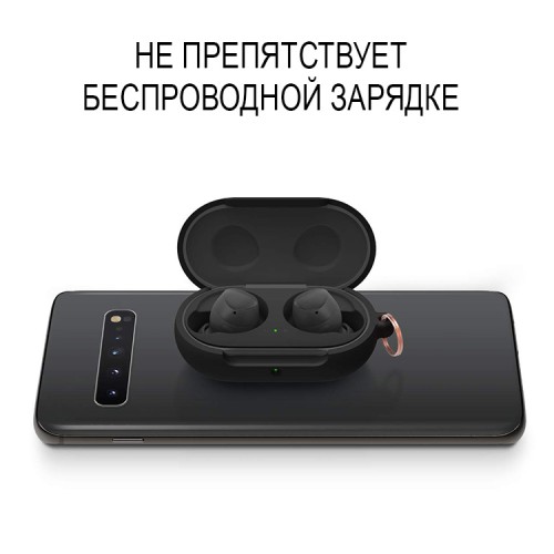 Силиконовый чехол Elago Hang case для Galaxy Buds|Buds+ с карабином, черный