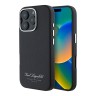Karl Lagerfeld для iPhone 16 Pro Max чехол PU Full Wrapped Grained leather & Metal Camera Hard Black