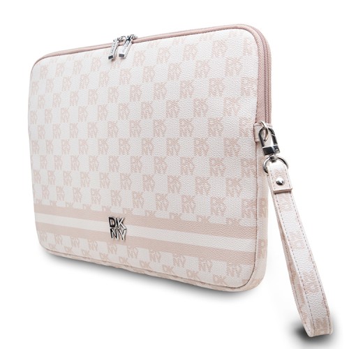 DKNY для ноутбуков 13"/14" чехол Sleeve Checkered Printed stripes with Zipper Pink